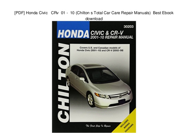Chilton 2002 Honda Civic Pdf Download